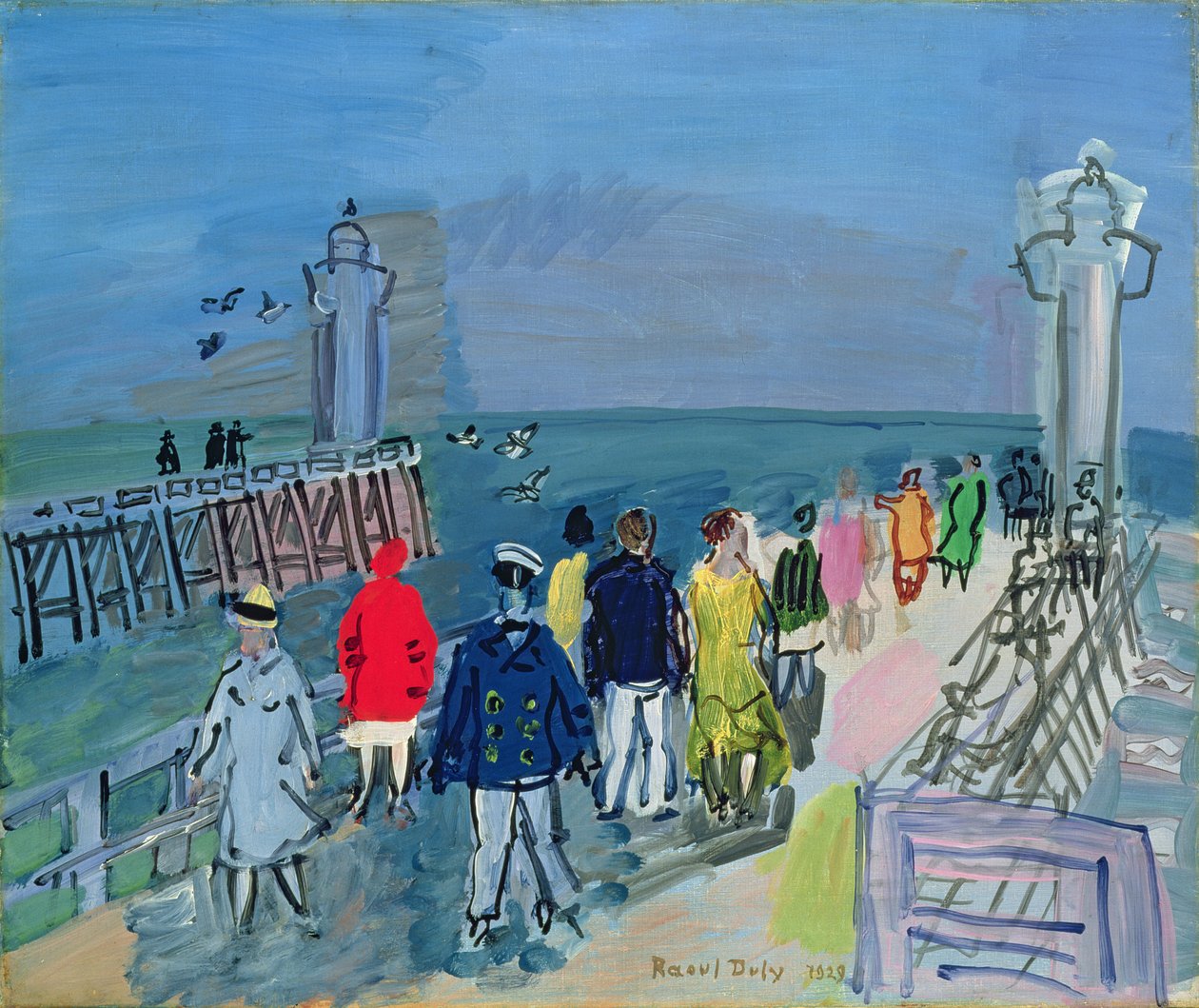 Bryggan vid Trouville av Raoul Dufy