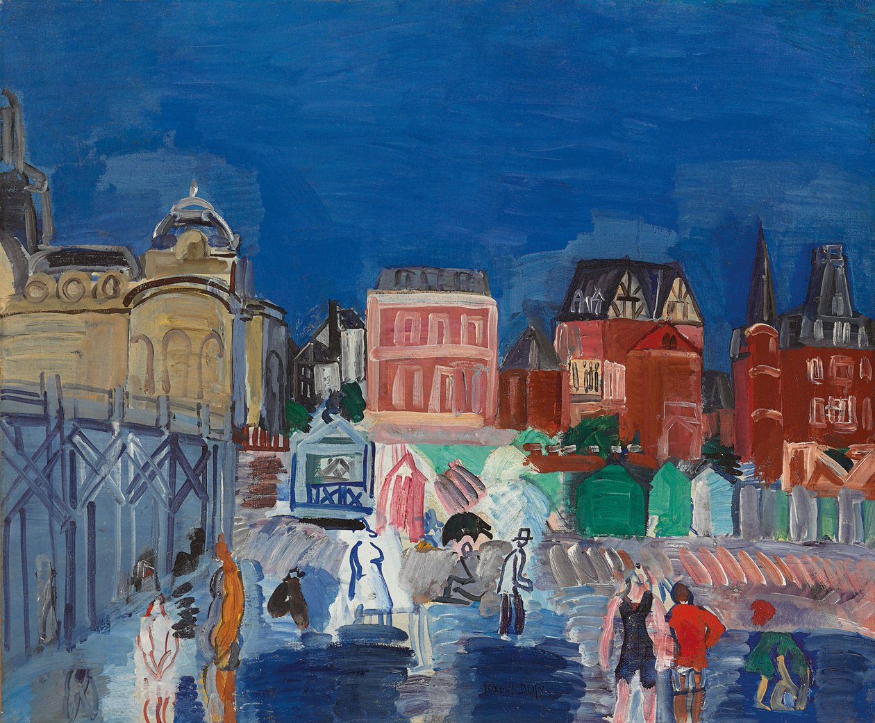 Marie-Christine-baden; Les bains Marie-Christine av Raoul Dufy