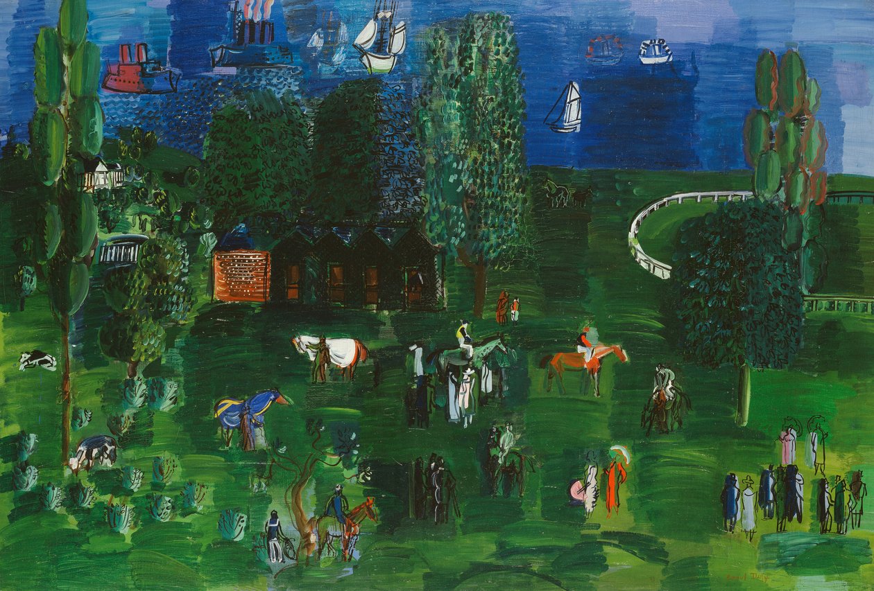 The Paddock; The Paddock av Raoul Dufy