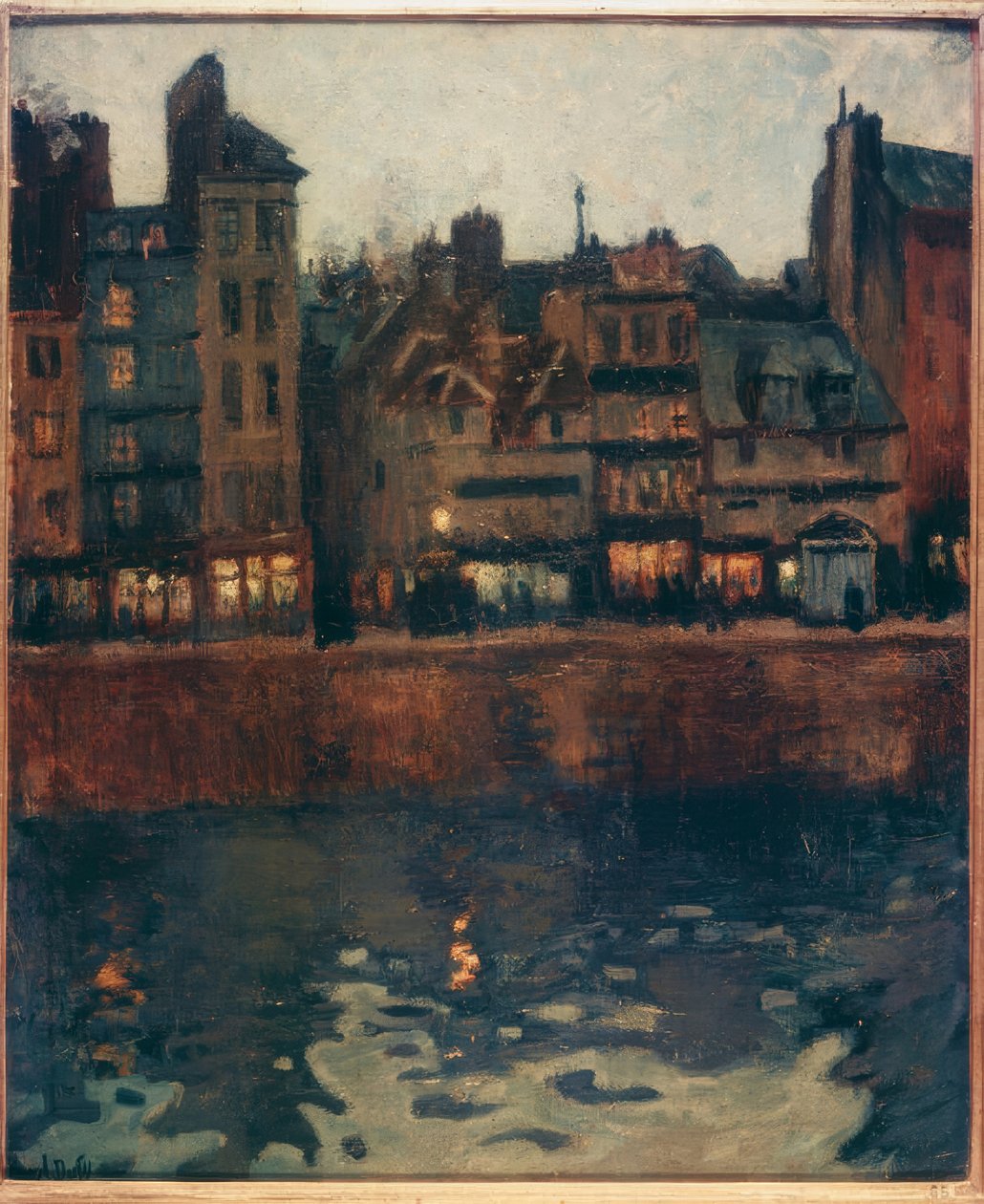 Hamnen i Le Havre i skymningen av Raoul Dufy