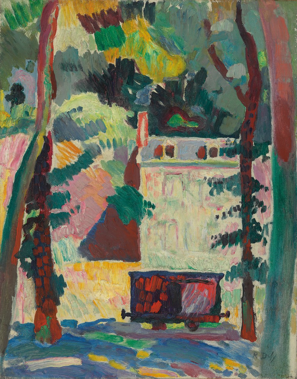 Järnvägsvagnen; Le petit wagon av Raoul Dufy