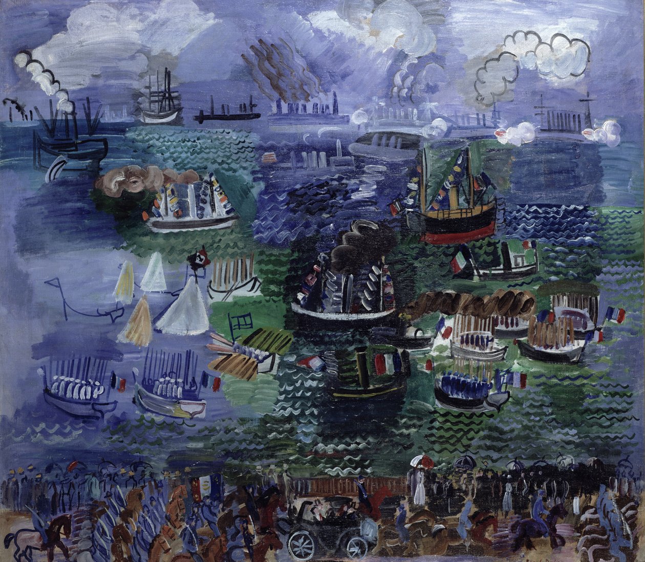 Regattan i Le Havre av Raoul Dufy