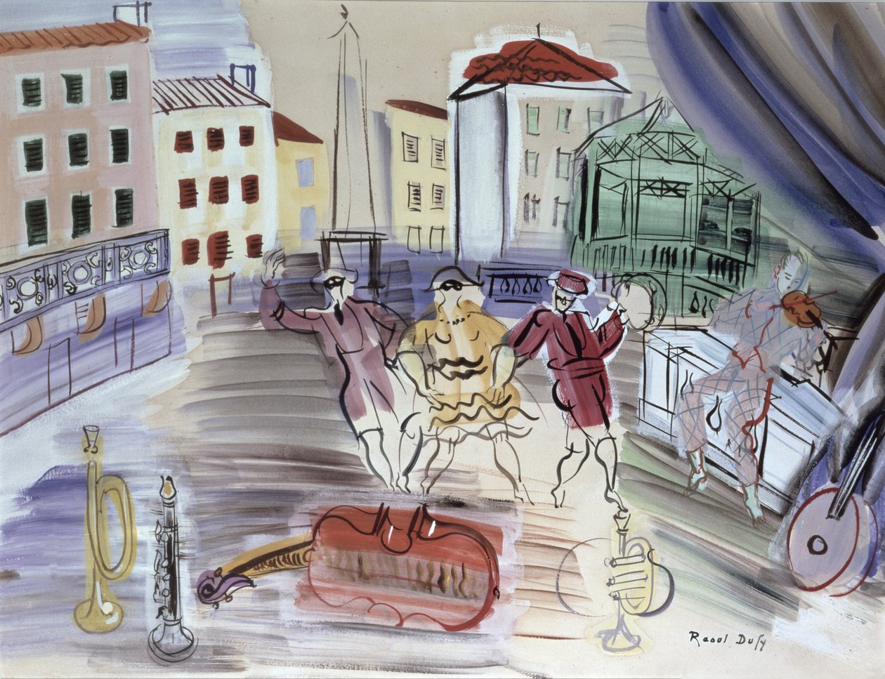 De tre maskerna av Raoul Dufy