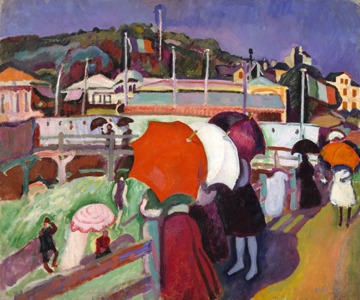 De tre paraplyerna av Raoul Dufy