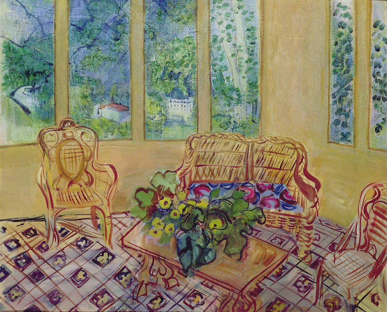 Vinterträdgården i Vernet-les-Bains av Raoul Dufy