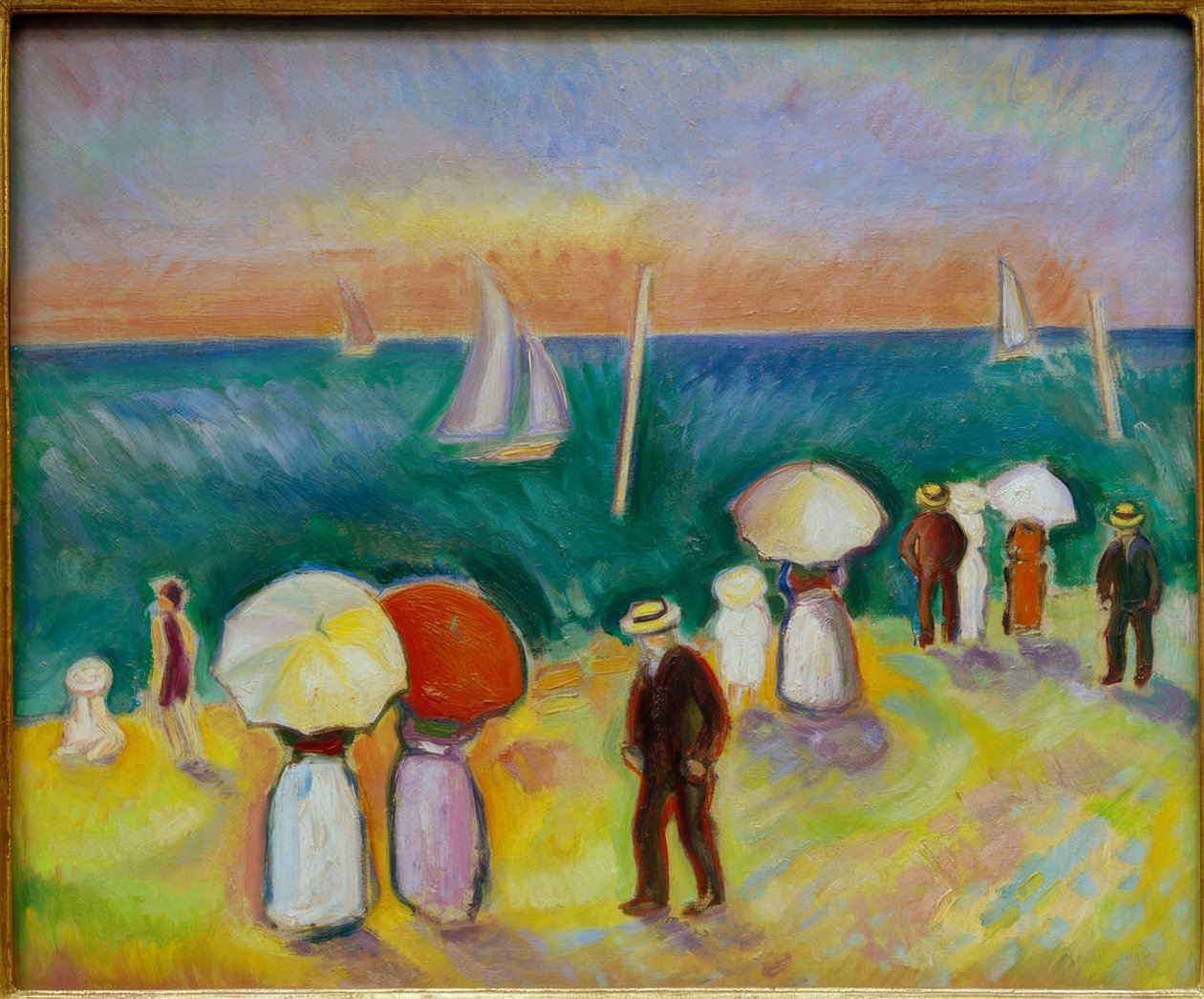 Stranden i Sainte-Adresse av Raoul Dufy