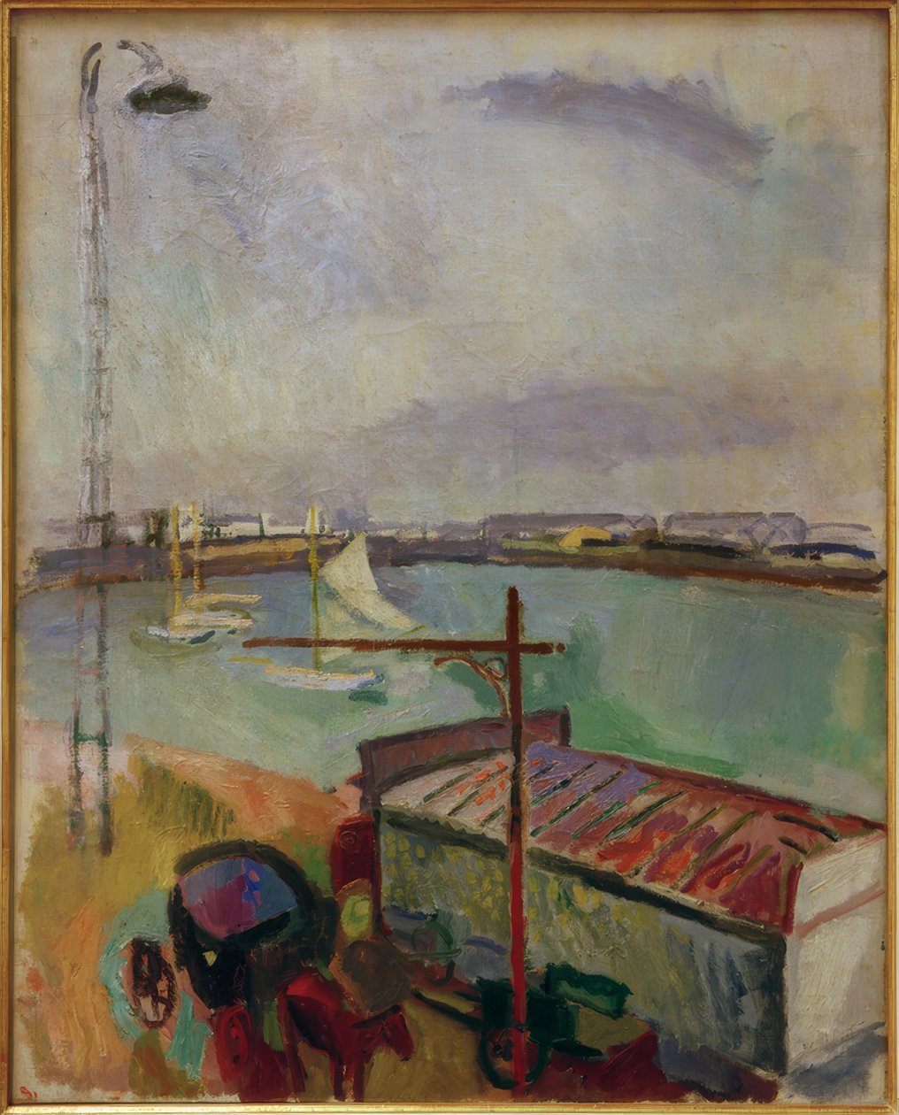 Hamnen i Le Havre av Raoul Dufy