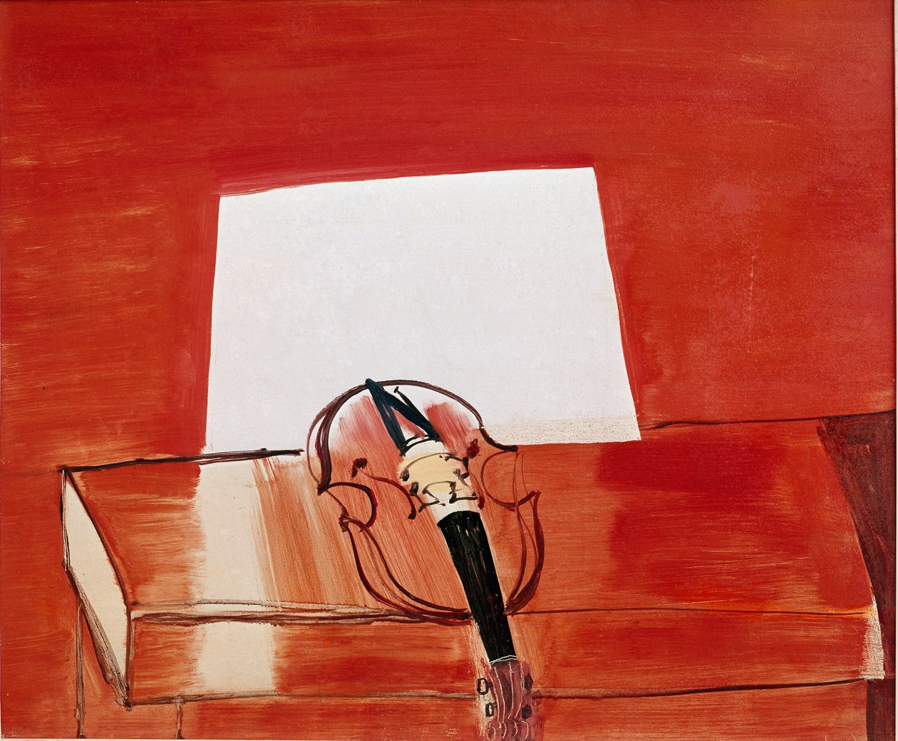 Den röda violinen (olja på duk av Raoul Dufy