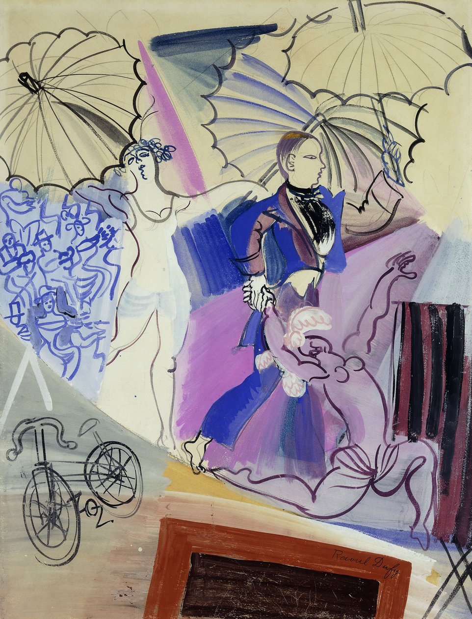 Linedansare; Les Equilibristes av Raoul Dufy