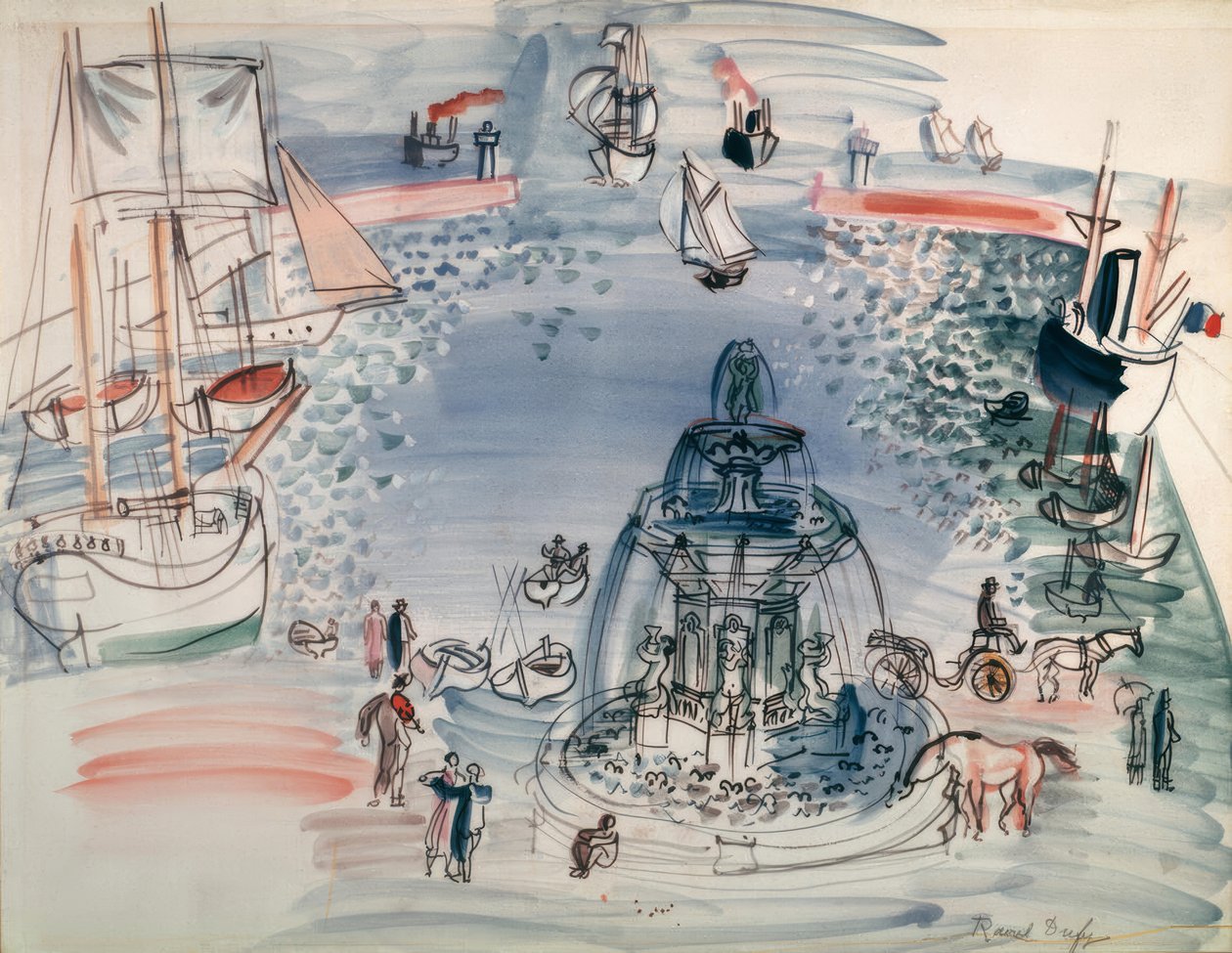 Hyllning till Claude Lorrain av Raoul Dufy