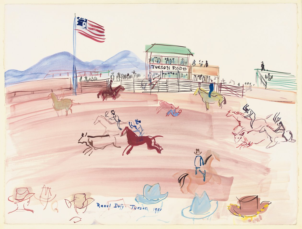 Tucson Rodeo av Raoul Dufy