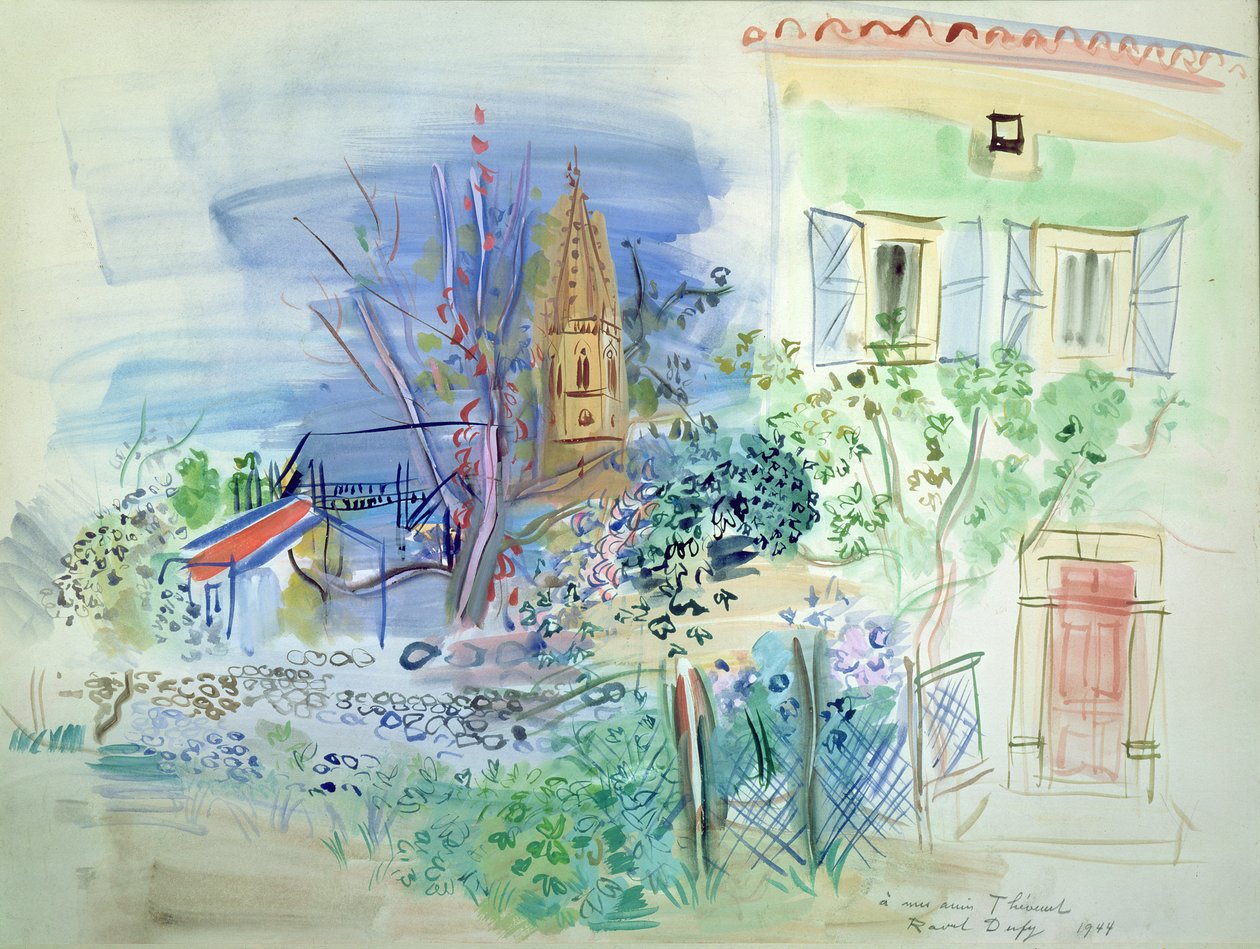 Utsikt över Perpignan av Raoul Dufy
