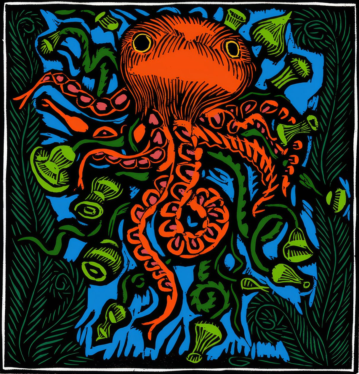 Zoologi / Marint liv / Bläckfisk av Raoul Dufy