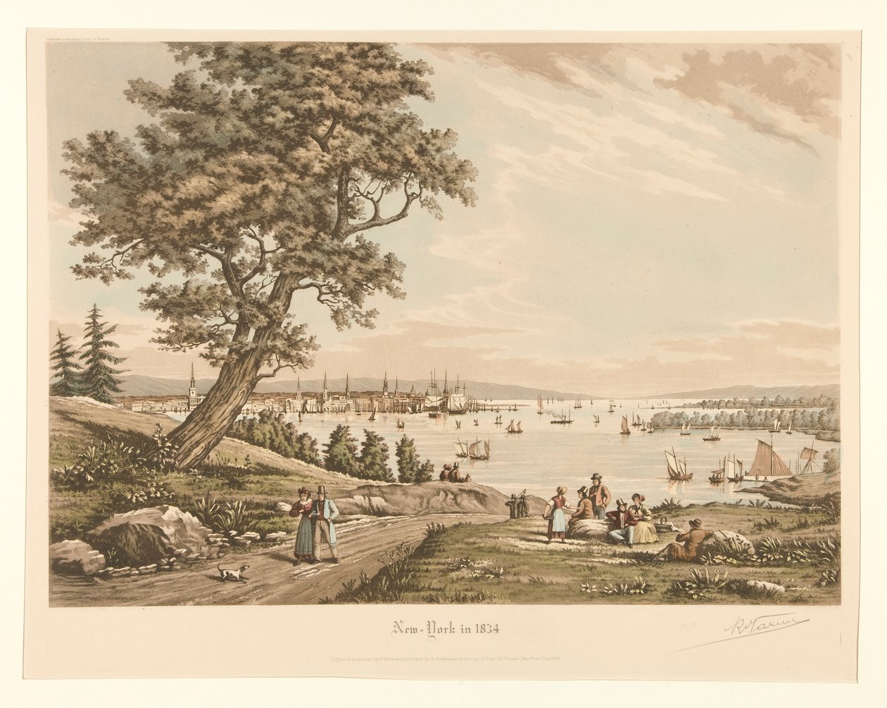 New York 1834 av Raoul Varin