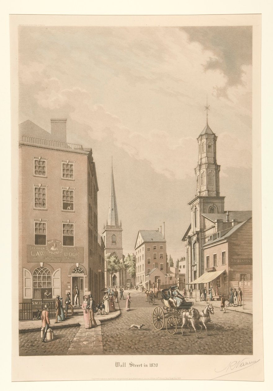 Wall Street 1820 av Raoul Varin