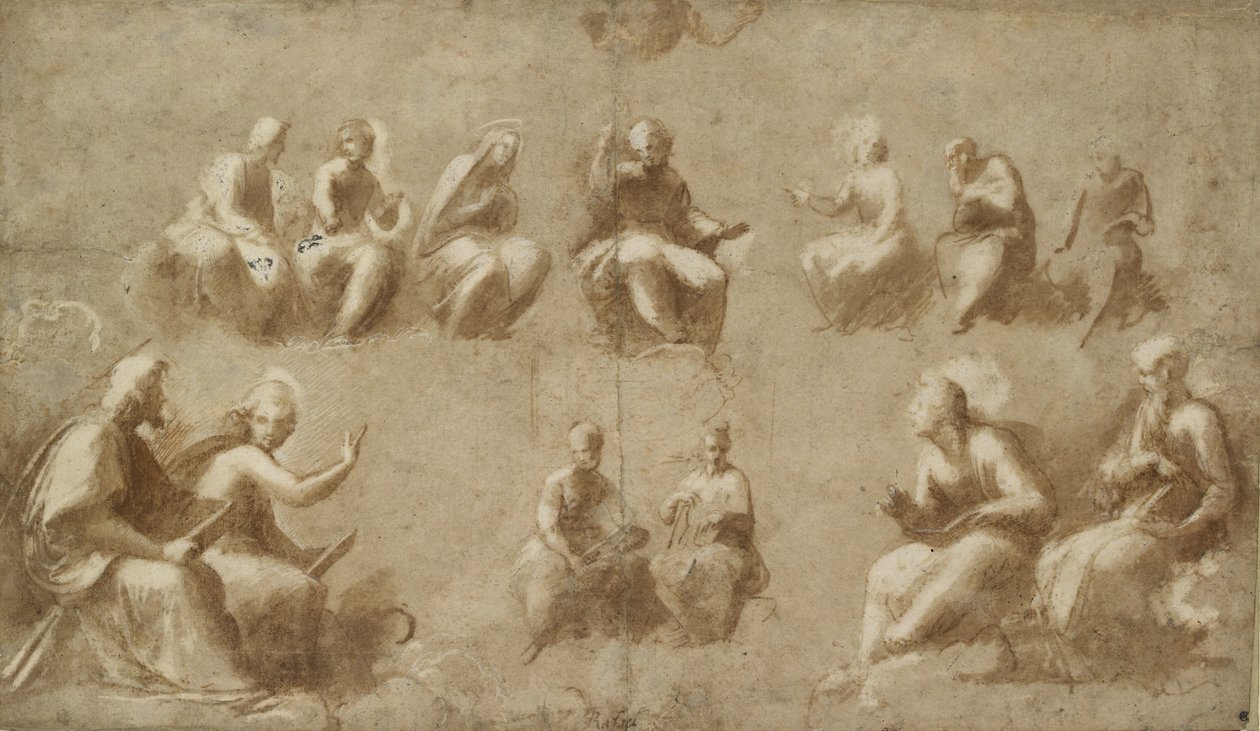 Kristus och de heliga i härlighet av Raffaello Sanzio Raphael