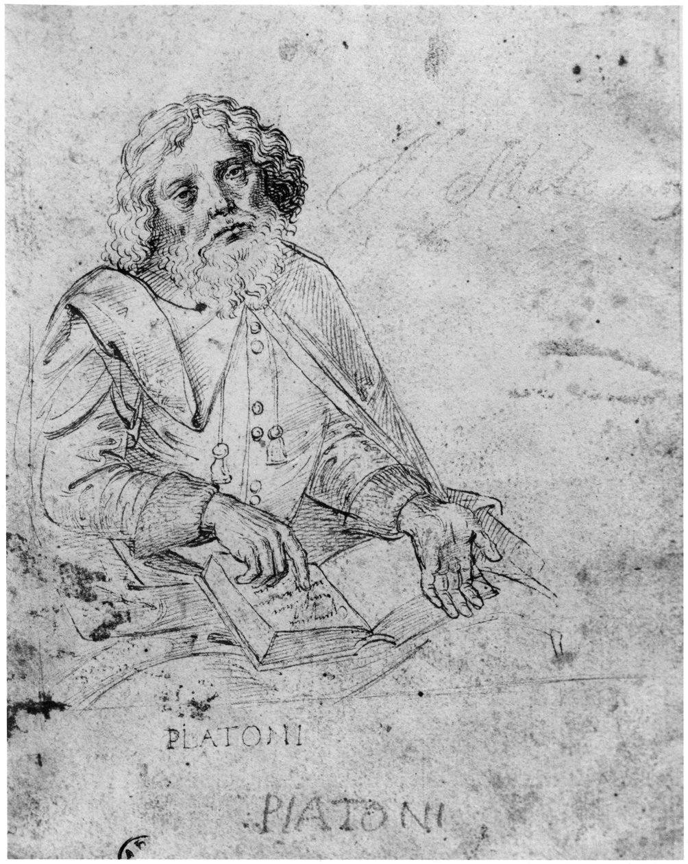 Porträtt av Platon (429-347 f.Kr.) av Raffaello Sanzio Raphael
