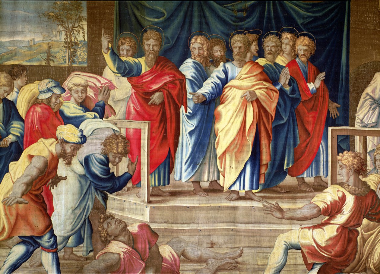 Apostlarnas gärningar, Mortlake gobelängerna av Raffaello Sanzio Raphael