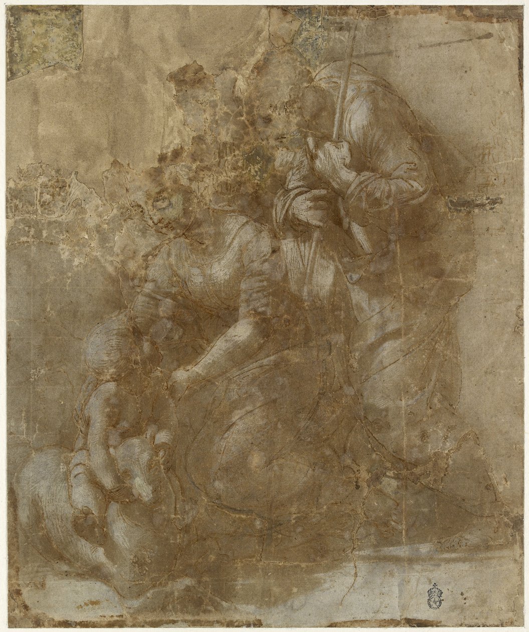 Den heliga familjen med lammet, WA1951.46 av Raffaello Sanzio Raphael