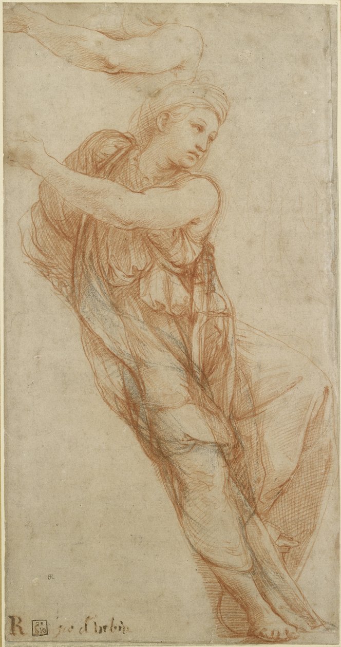 Den frygiska sibylla, WA1846.203 av Raffaello Sanzio Raphael
