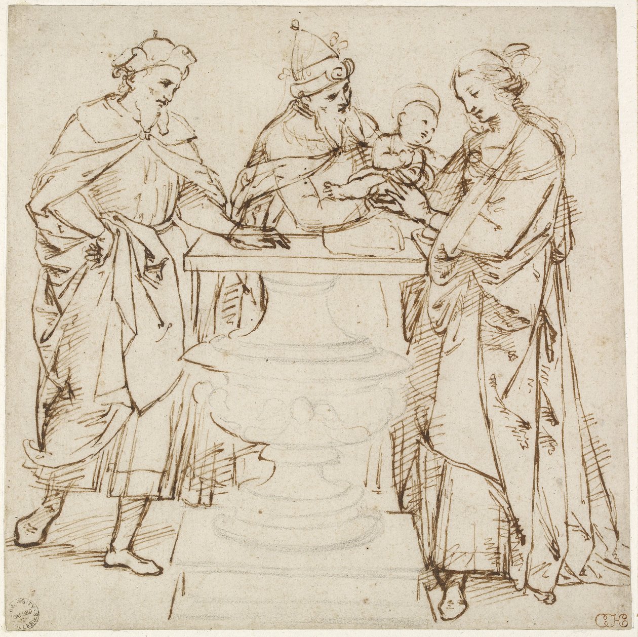 Presentationen i templet, WA1855.89 av Raffaello Sanzio Raphael