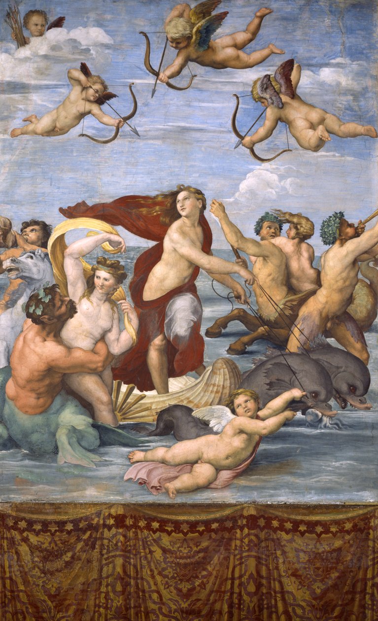 Galateas triumf, ca 1514 av Raffaello Sanzio Raphael