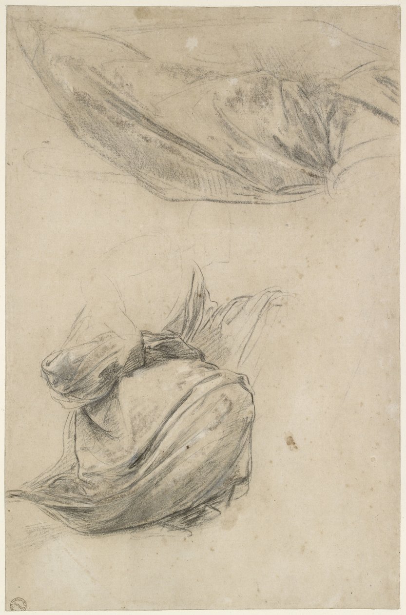 Två studier av draperi, WA1846.184 av Raffaello Sanzio Raphael