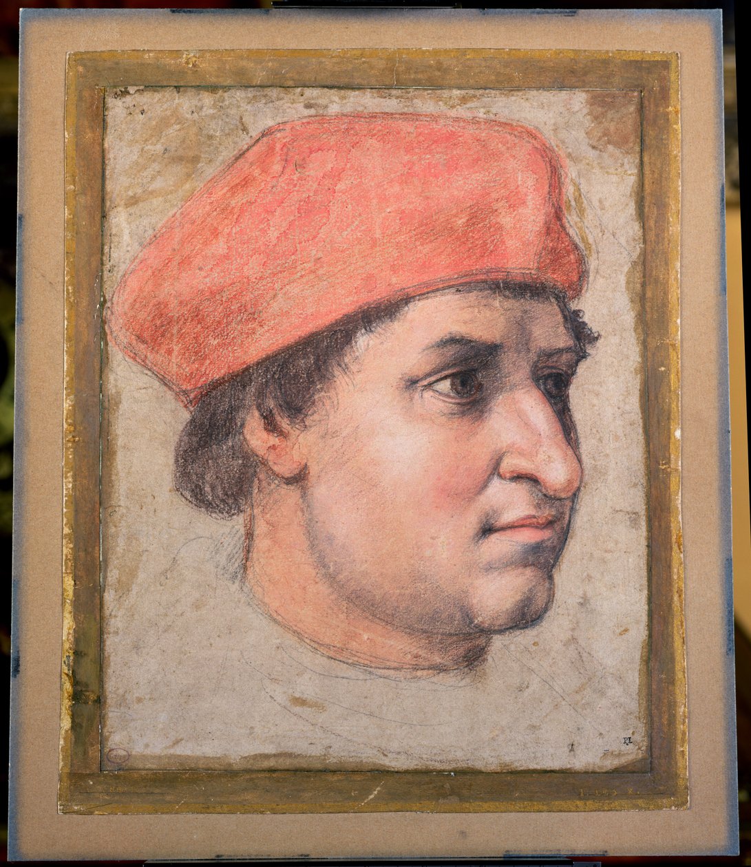 Porträtt av en kardinal, ca 151320 (svart, röd och vit krita på papper) av Raffaello Sanzio Raphael