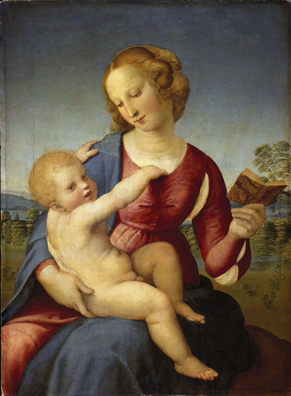 Madonna Colonna - Raphael (Raffaello Sanzio 1483 - 1520) - 1508 - Olja på trä - 78,9x58,2 - Staatliche Museen, Berlin av Raphael