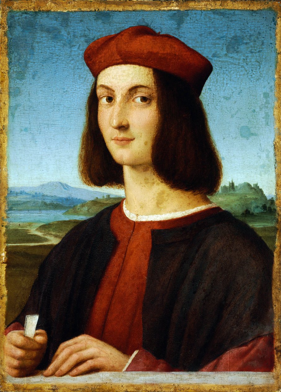 Porträtt av Pietro Bembo (1470-1547) - peinture de Raphael (Raffaello Sanzio av Raphael