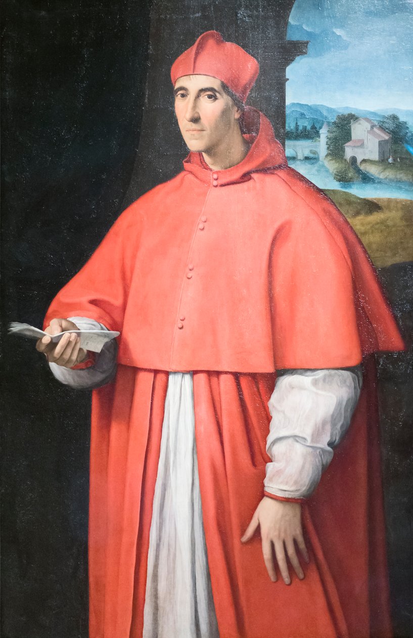 Porträtt av kardinal Alessandro Farnese av Raphael (1483 1520)