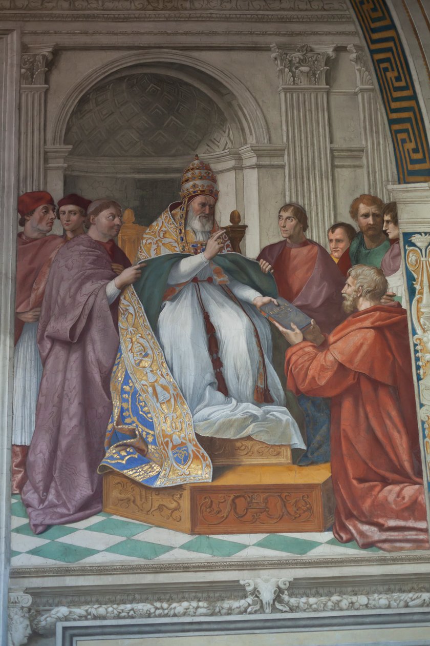 Leveransen av dekreterna till påven Gregorius IX (foto) av Raphael (1483 1520)