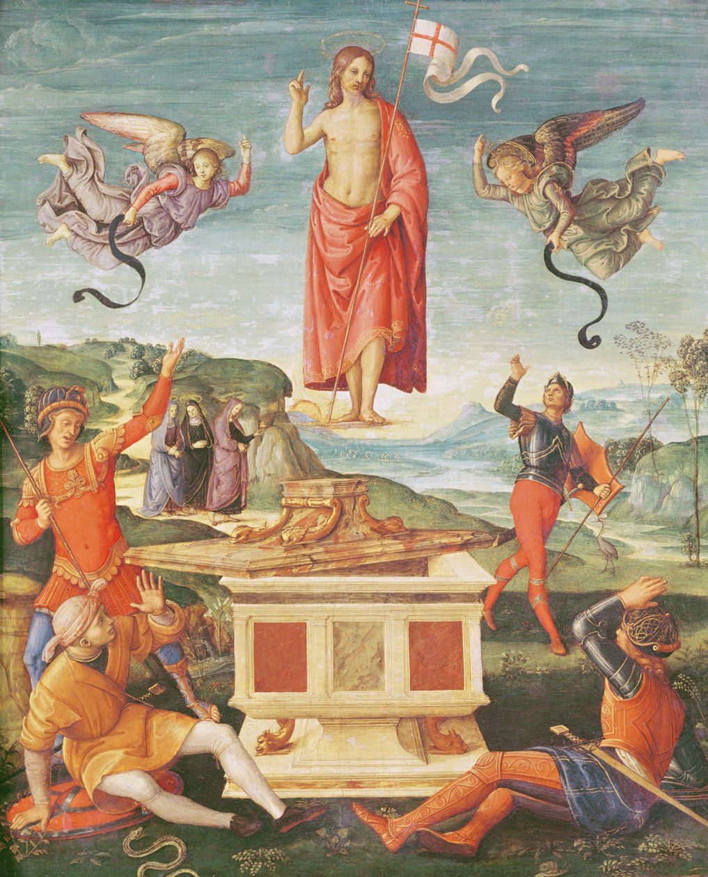 The Resurrection of Christ, ca 1502 (olja på panel) av Raphael