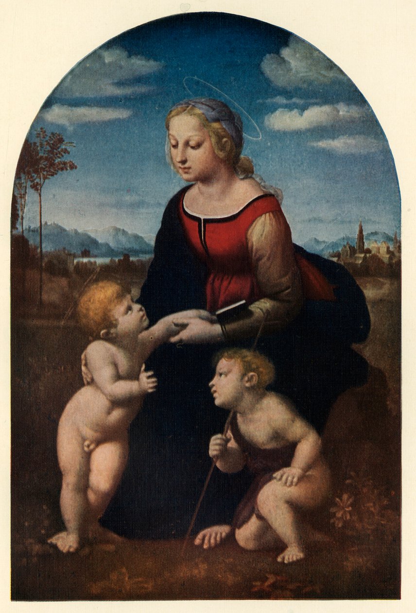 Den vackra trädgårdsmästaren, 1507, c1912 av Raffaello Sanzio Raphael