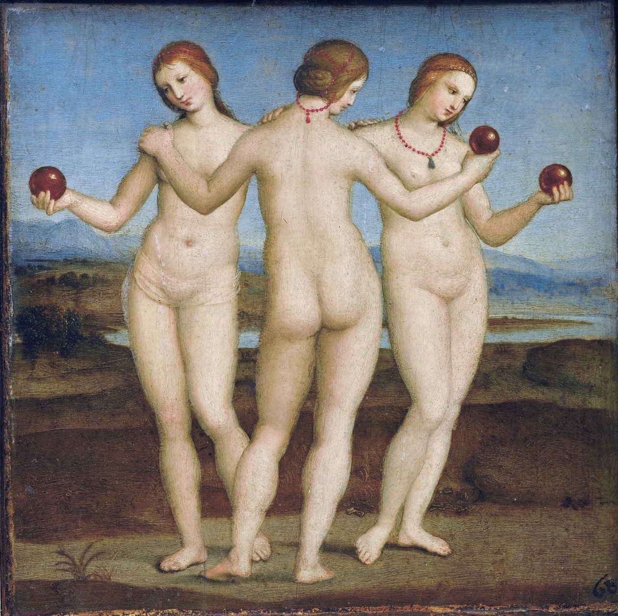 De tre gracerna av Raphael
