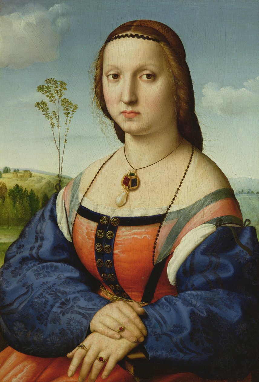 Porträtt av Maddalena Doni, 1506 av Raffaello Sanzio Raphael