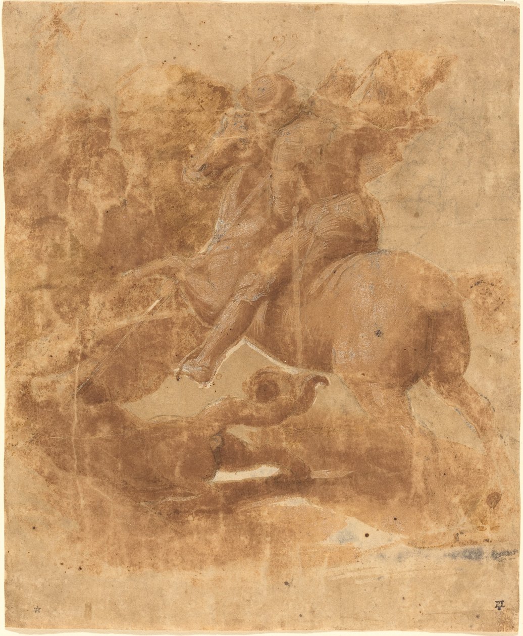 Sankt Georg och draken av Raphael