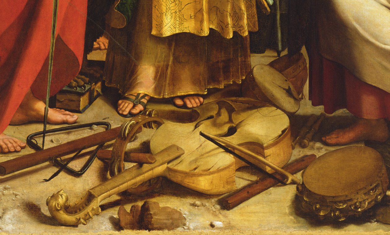 S:ta Cecilia omgiven av St. Paulus, St. Johannes evangelisten, St. Augustinus och Maria Magdalena av Raphael