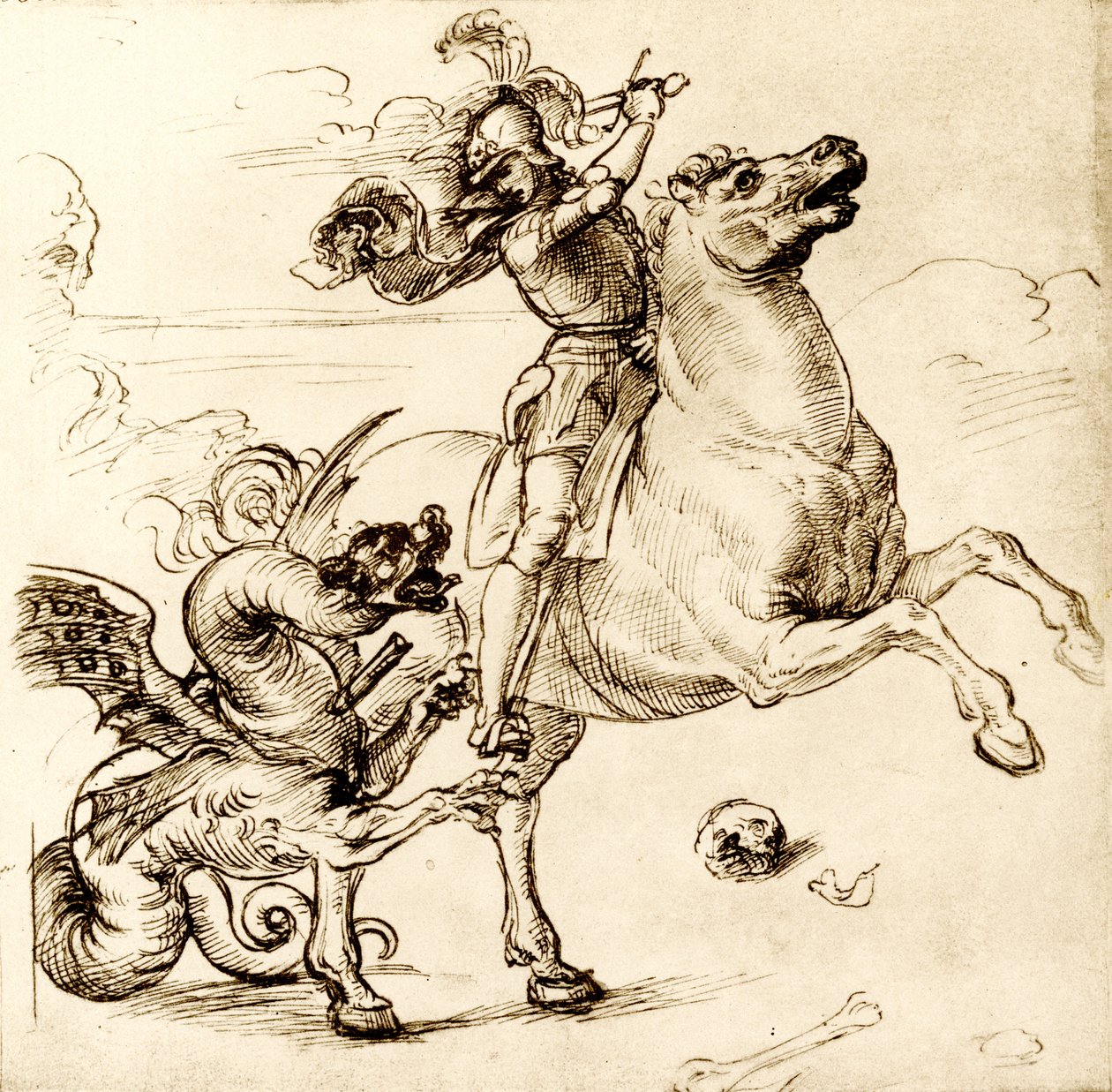 St George med svärdet av Raffaello Sanzio Raphael