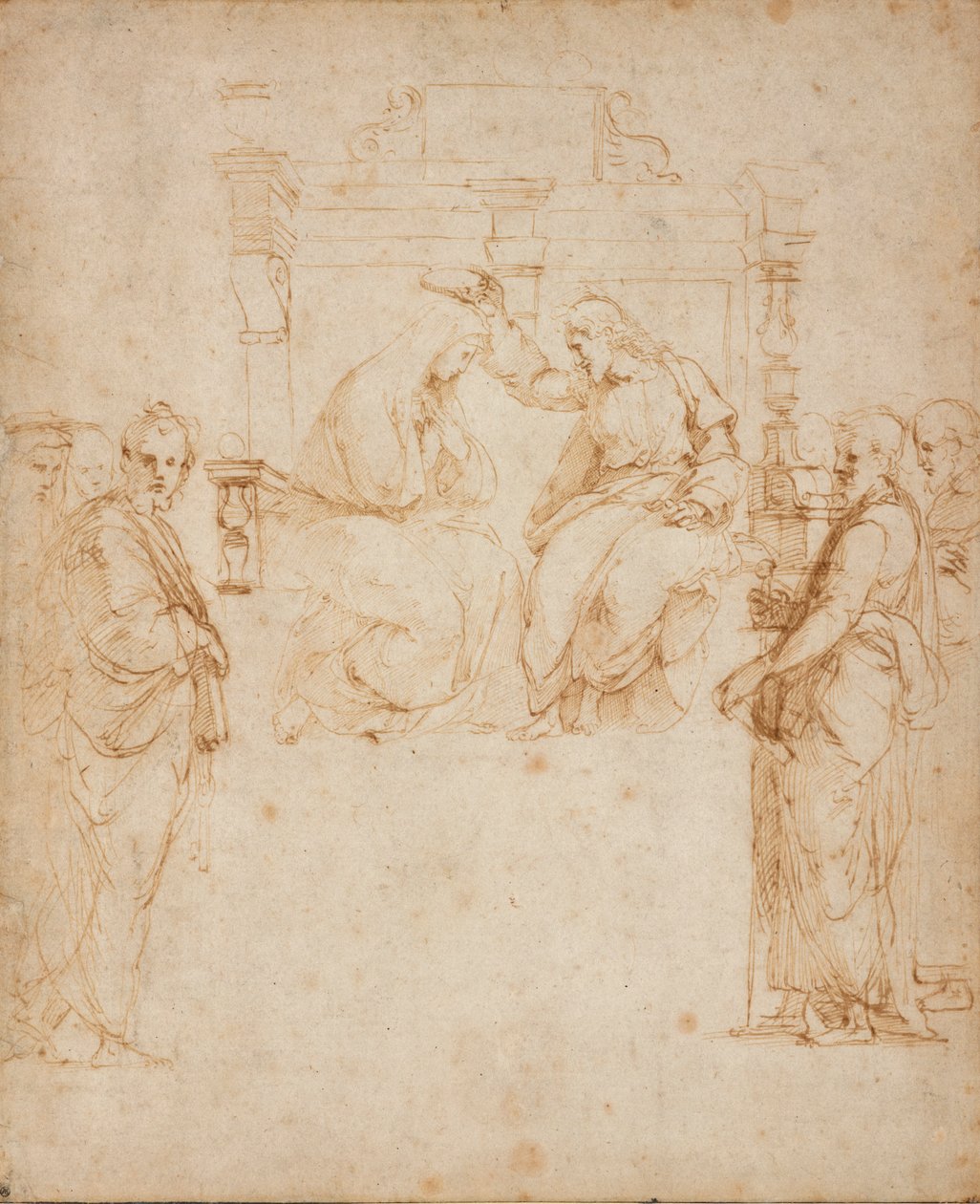 Jungfruns kröning, tidigt 1500-tal av Raphael