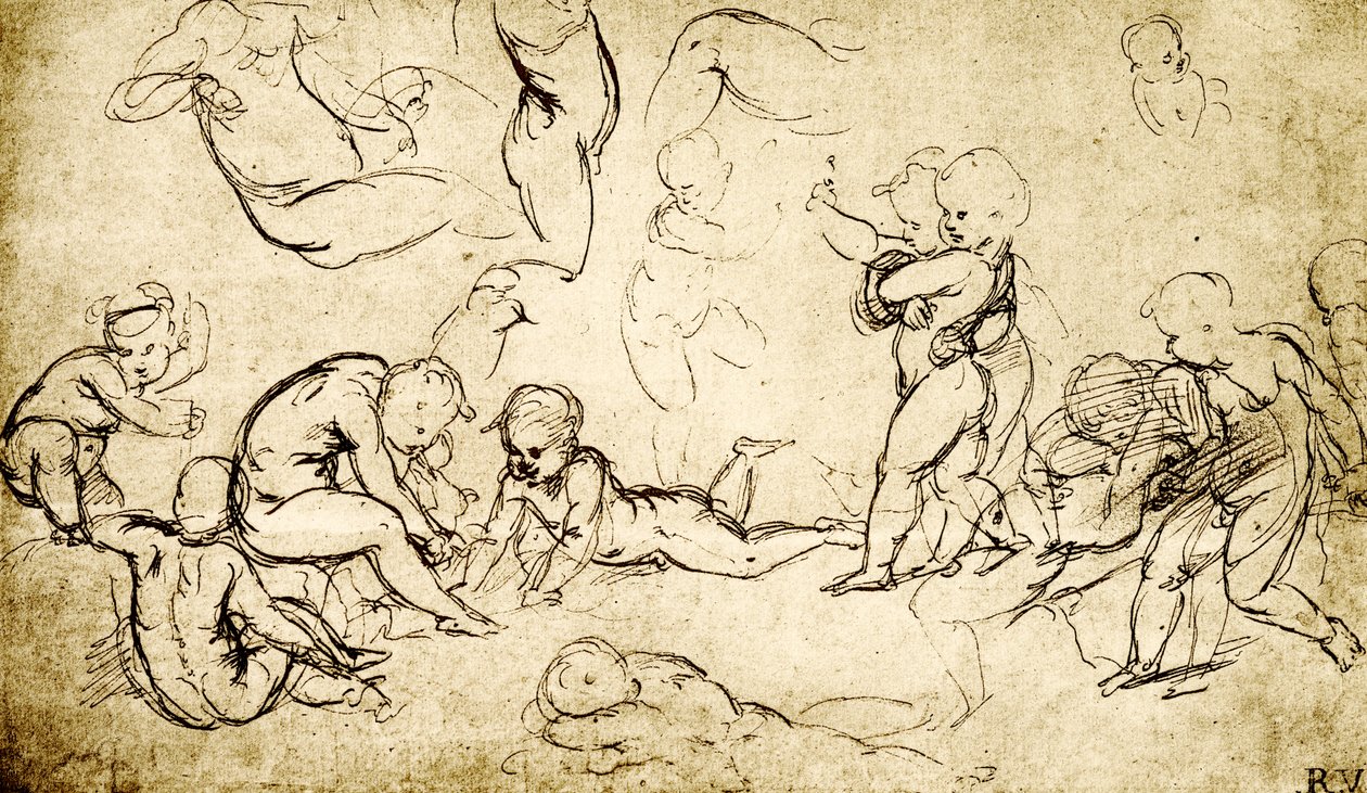 Amorerna av Philostratus av Raffaello Sanzio Raphael