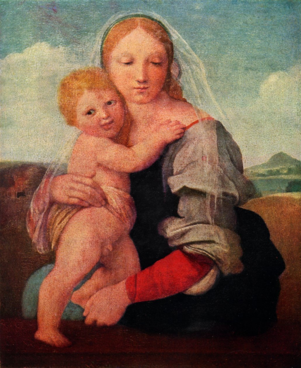 Mackintosh-madonnan, c1510-1512, 1929 av Raffaello Sanzio Raphael