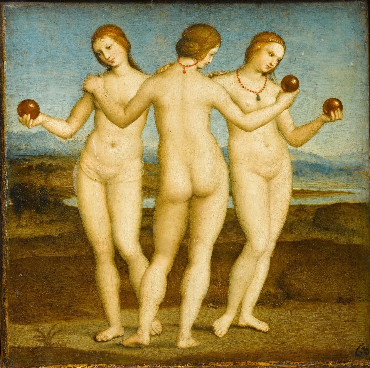 De tre gracerna av Raphael