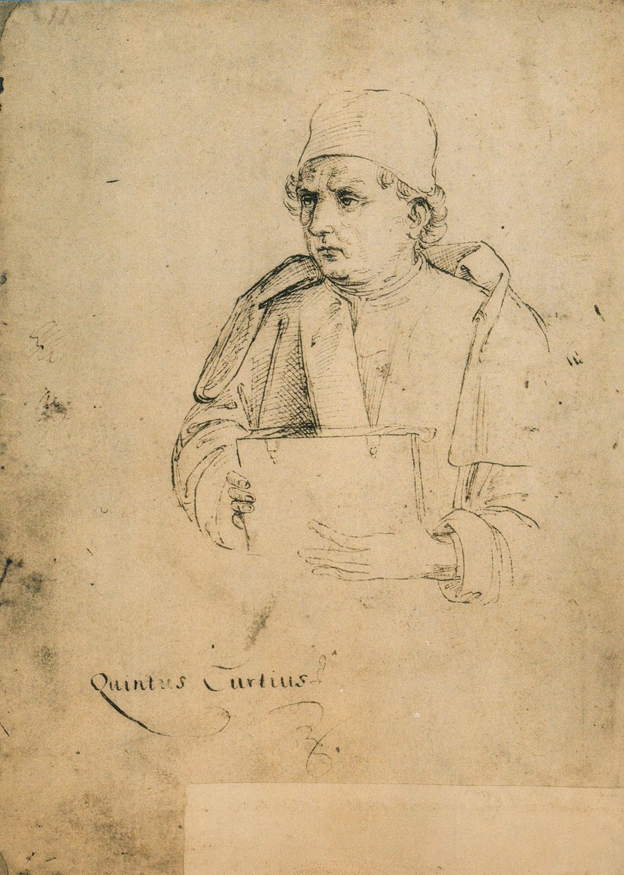 Quinto Curzio Rufo; teckning av Raphael. Gallerie dellAccademia, Venedig av Raffaello Sanzio Raphael