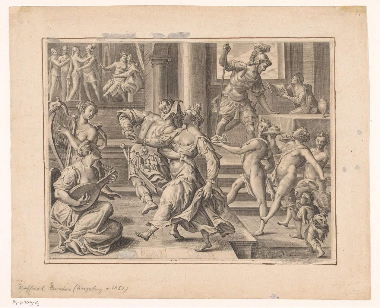 Festföretag av Raphael Custos (attributed to)