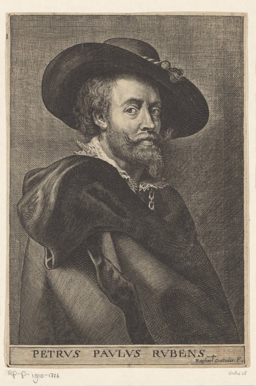 Porträtt av Peter Paul Rubens Peter Paul Rubens (titel på objekt) av Raphael Custos