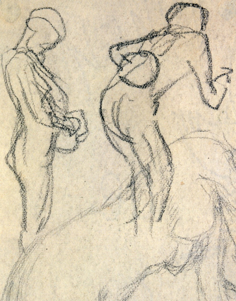 Nakenstudie, c. 1905 (ritning) av Raphael Kirchner