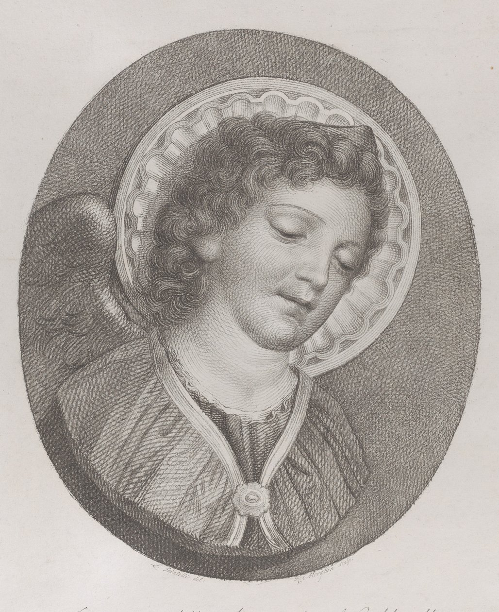 Ärkeängeln Gabriel, 1800 av Raphael Morghen
