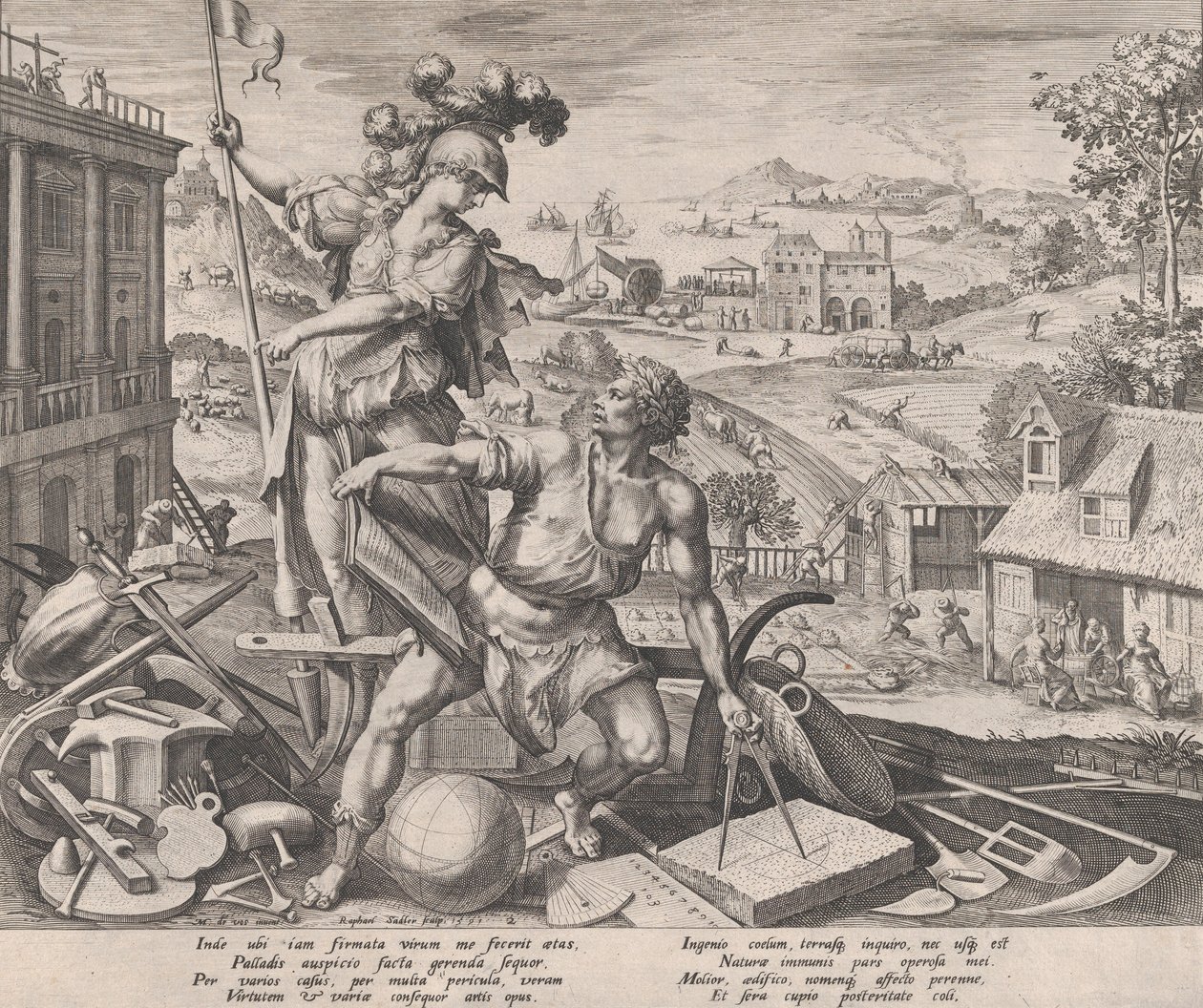 Labor, 1591. av Raphael Sadeler
