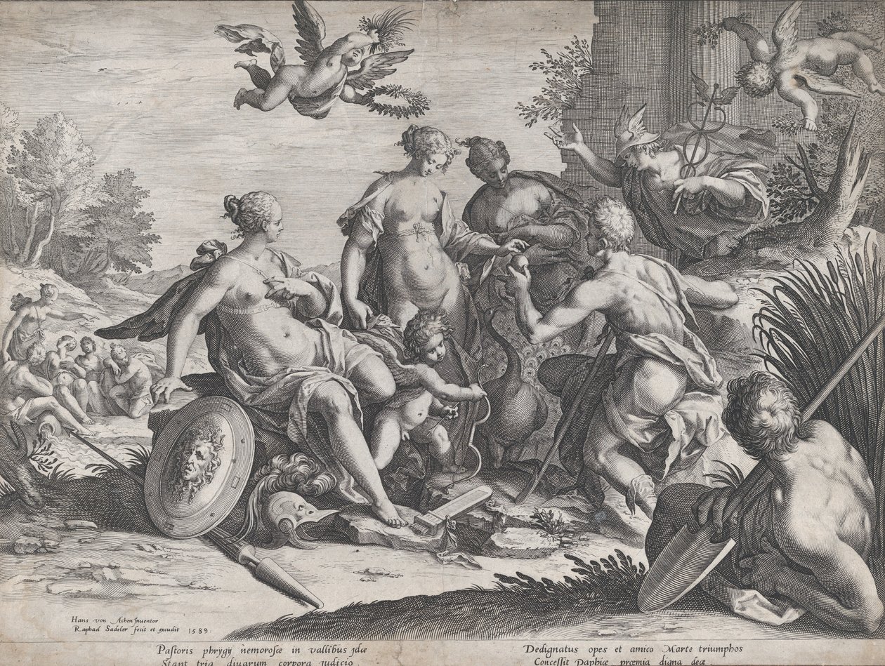 Parisdomen, 1589. av Raphael Sadeler